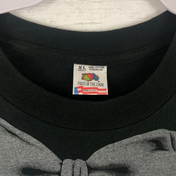 Vintage 1980 suit tee single stitch black size xl - Picture 3 of 5